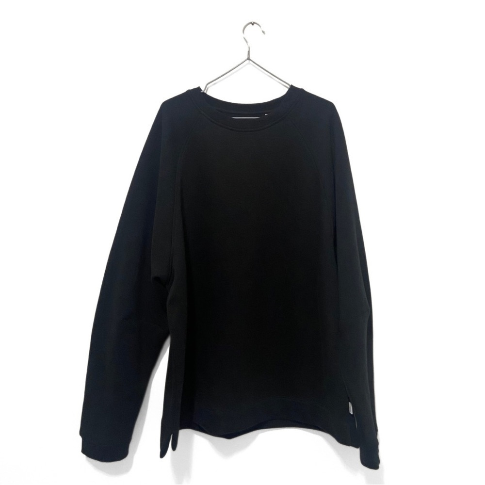 Standard Cloth Black Crewneck Fleece Lined Thick Sweater Size XL